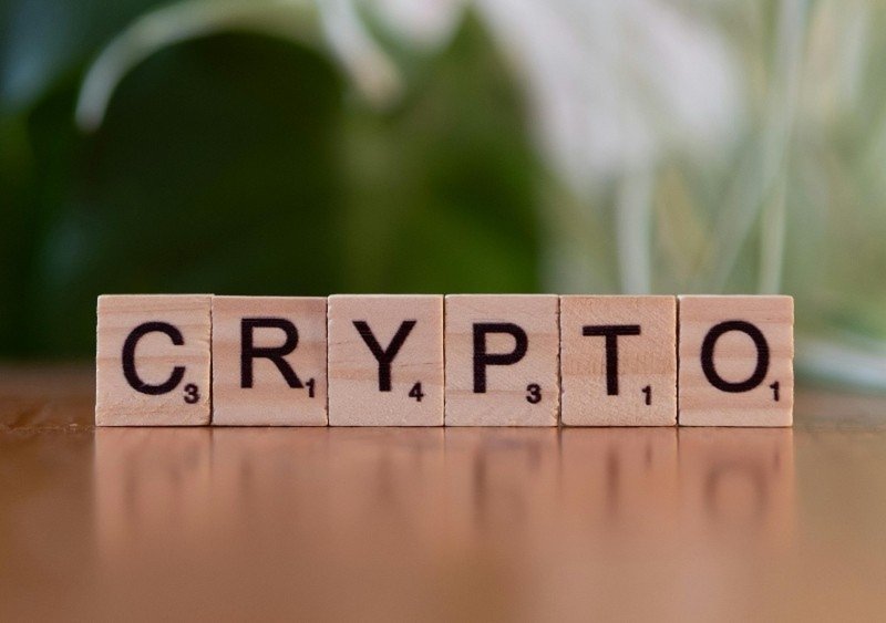Crypto blocks spelling crypto concept for Crypto30x.com Avalanche market and blockchain technology theme.